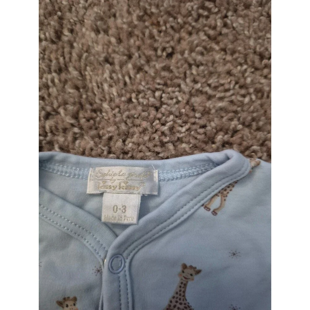 Kissy kissy Sophie la girafe sleeper pima cotton size 0-3